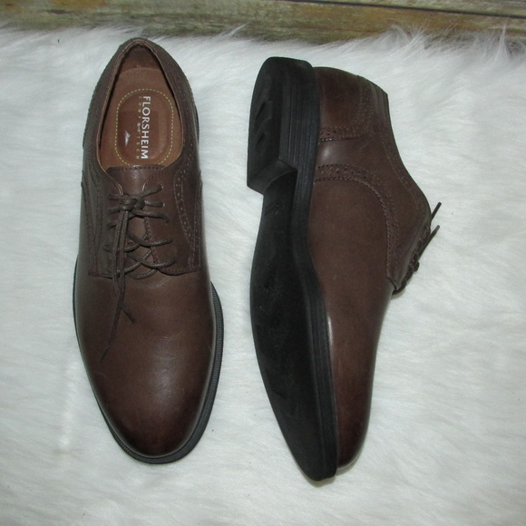 Florsheim Stealth Plain Ox Brown Leather Oxfords main image 7
